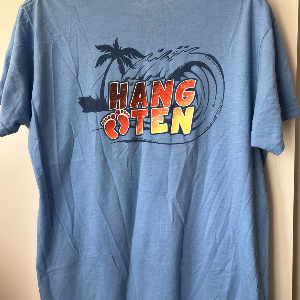 Hang Ten 10 short sleeve blue t shirt